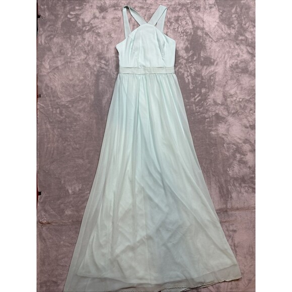 Lulu’s Women’s Small Mint Green Strappy Sleeveless Maxi Dress Long Formal - Picture 2 of 9